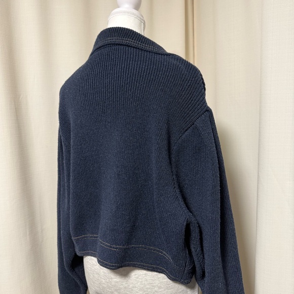 ZARA batwing oversized cropped cardigan - Picture 5 of 6